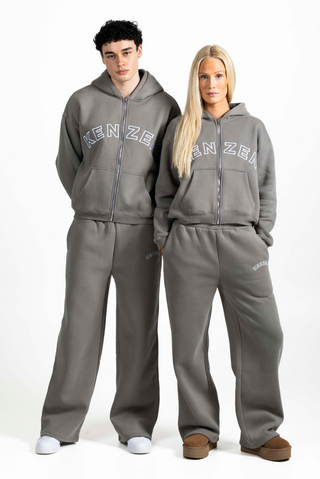 Straight Leg Sweatpants - Moss grey