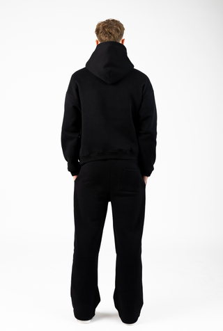 Straight Leg Sweatpants - black