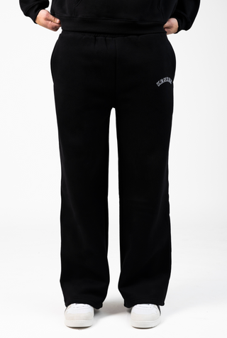 Straight Leg Sweatpants - black