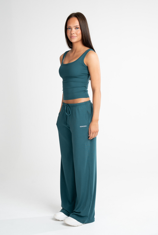 Ribbed flow pants