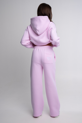 Straight Leg Sweatpants - Baby Pink