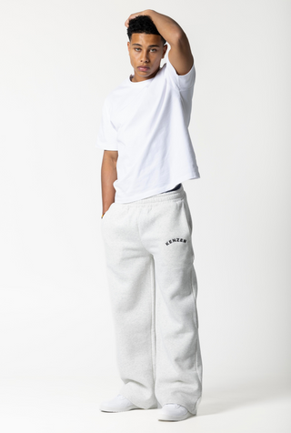 Straight Leg Sweatpants - grey