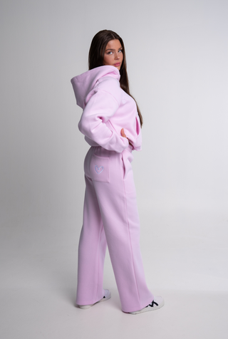 Straight Leg Sweatpants - Baby Pink