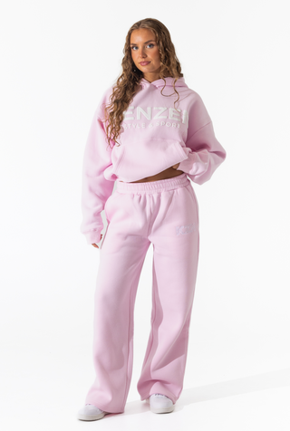 Straight Leg Sweatpants - Baby Pink