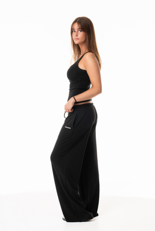 Ribbed flow pants