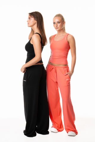 Ribbed flow pants