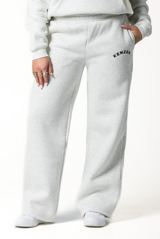 Straight Leg Sweatpants - grey