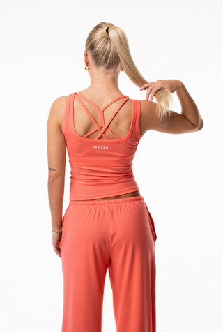 Ribbed flow pants