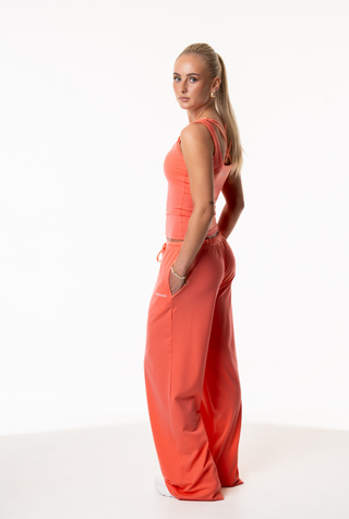 Ribbed flow pants