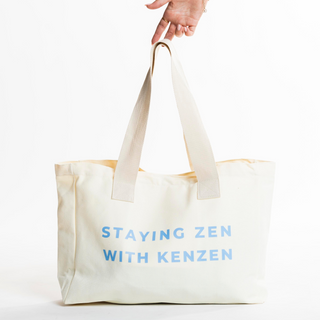 Stay Zen Tote Bag - blue