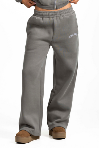 Straight Leg Sweatpants - Moss grey