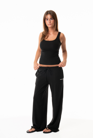 Ribbed flow pants