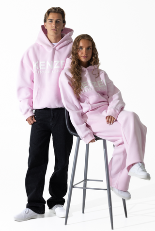 Boxy Hoodie - Baby pink
