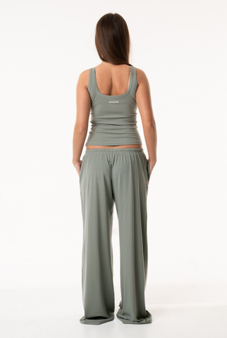 Ribbed flow pants
