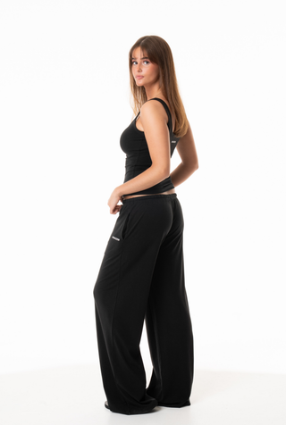Ribbed flow pants