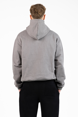 Logo Zip Hoodie - grey