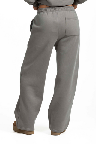 Straight Leg Sweatpants - Moss grey