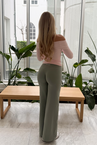 Foldover Straightleg Pants