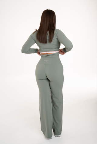 Foldover Straightleg Pants