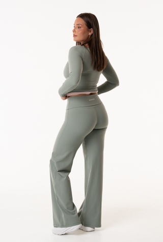 Foldover Straightleg Pants