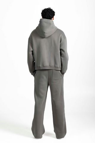 Straight Leg Sweatpants - Moss grey