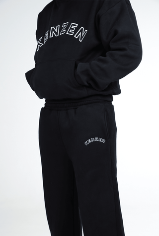 Straight Leg Sweatpants - black