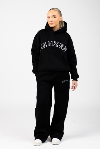 Straight Leg Sweatpants - black