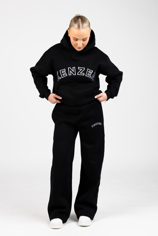 Straight Leg Sweatpants - black